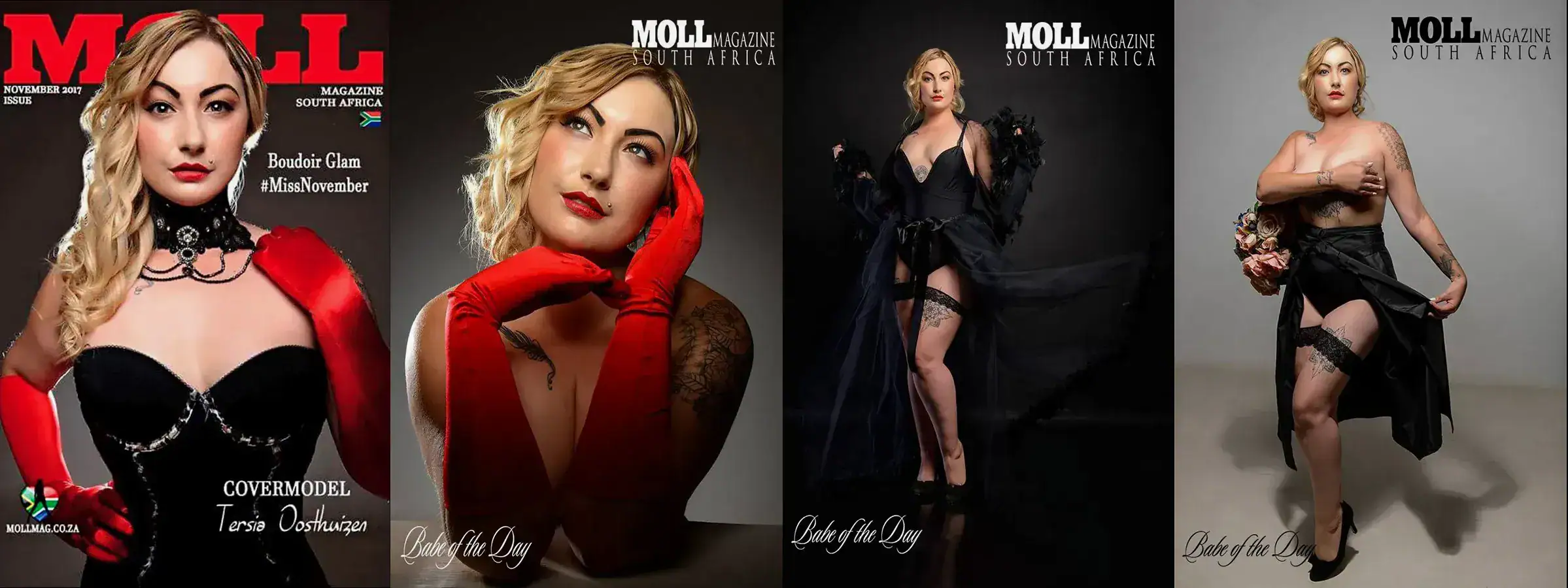Boudoir Fusion Photography Featured in Moll Mag South Africa Moll Mag South Africa cover and editorial features showcasing boudoir photography by Peter Driessel of Boudoir Fusion Photography.