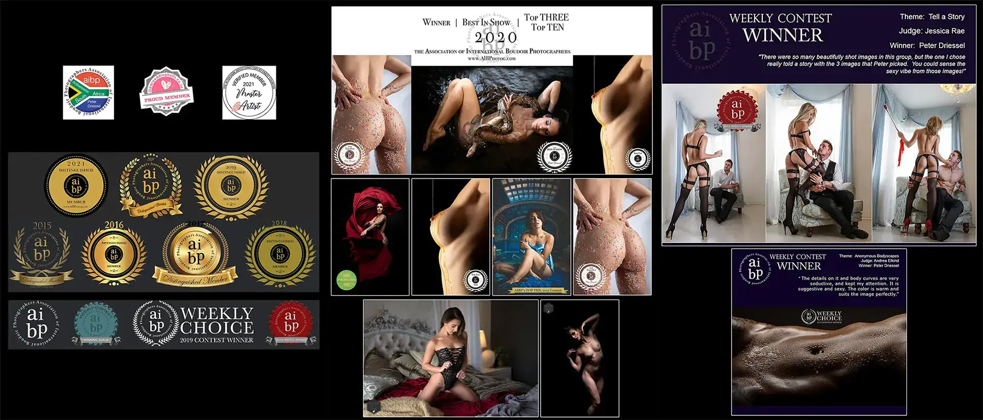 Peter Driessel | AIBP International Boudoir Photography Awards AIBP international boudoir photography awards and competition wins received by South African photographer Peter Driessel